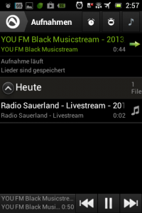 Screenshot: Radio-App im Test: Audials - Radio + Musik Sync - Aufnahmen