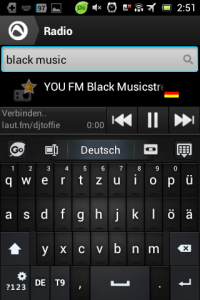 Screenshot: Radio-App im Test: Audials - Radio + Musik Sync - Sendersuche