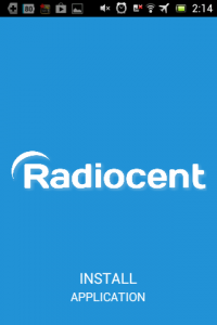 Screenshot: Radiocent - Start