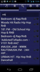 Screenshot: VirtualRadio - Radiosuche